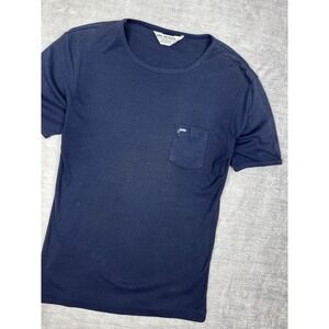 Vintage Van Heusen Shirt Mens Large Blue 70s 80s Ringer‎ Pocket  Classic